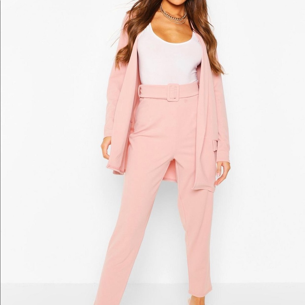 ‼️SOLD ‼️ Blazer set with belt pants suit